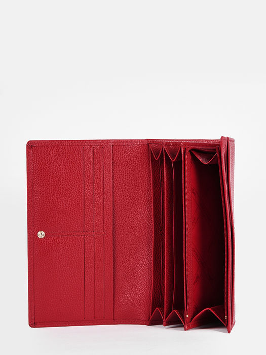 Longchamp Le foulonné Portefeuille Rood
